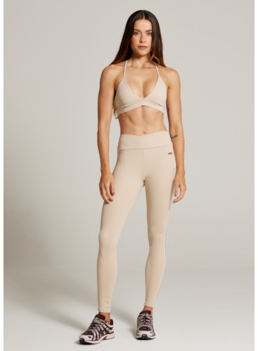 LEGGING COM ELÁSTICO SPORTY AR - AREIA