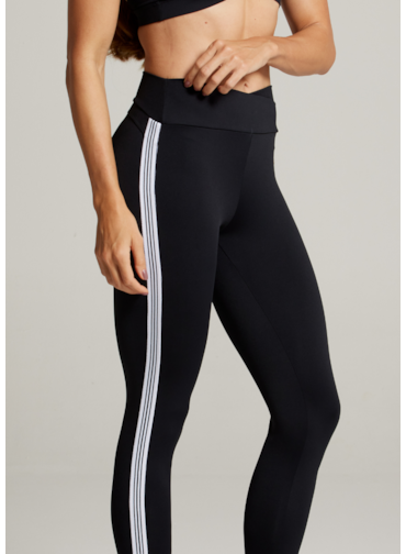 LEGGING COM ELÁSTICO SPORTY AR - PRETO