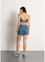 SAIA SHORT COM BOLSO HEAT AZUL