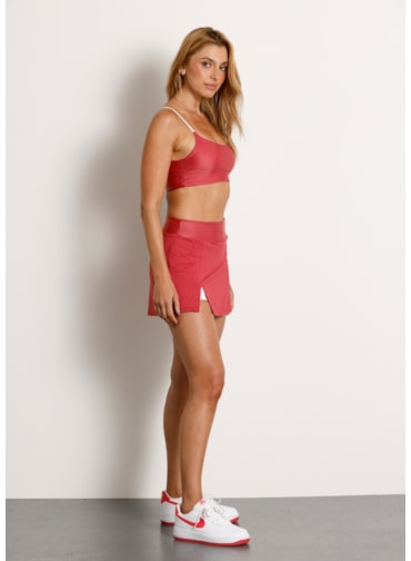 SAIA SHORT COM BOLSO HEAT ROSA ESCURO