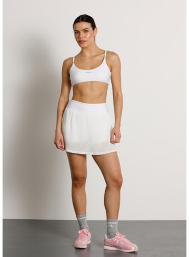 SAIA SHORT PLISSÊ GO BRANCO