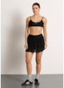 SAIA SHORT PLISSÊ GO PRETO