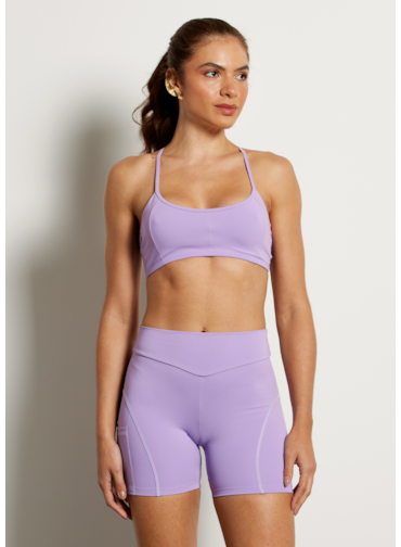 SHORT COM BOLSO GROW NG LILÁS