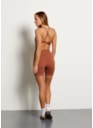 SHORT COM RECORTES MOTION AR MARROM