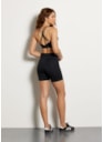 SHORT COM RECORTES MOTION AR PRETO