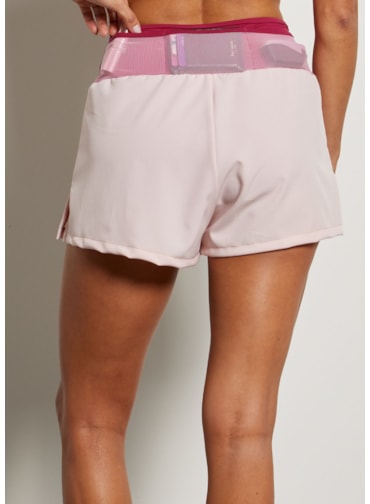 SHORT DE CORRIDA BOLSO RUN ROSA