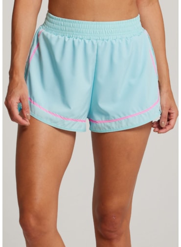 SHORT DE CORRIDA COLORFULL AZUL