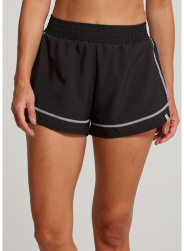 SHORT DE CORRIDA COLORFULL PRETO