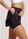 SHORT DE CORRIDA COLORFULL PRETO