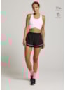 SHORT DE CORRIDA COLORFULL PRETO