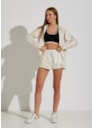 SHORT DE CORRIDA PARIS OFF WHITE