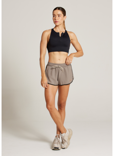 SHORT DE CORRIDA SPORTY - CHOCOLATE