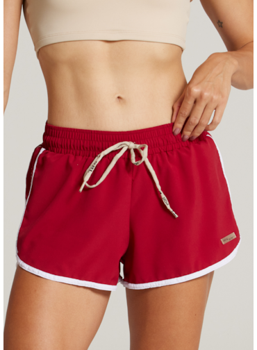 SHORT DE CORRIDA SPORTY - VERMELHO