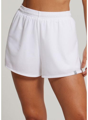 SHORT DE CORRIDA TIME BRANCO
