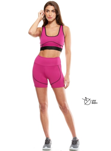 SHORT IBIRA ROSA ORQUIDEA