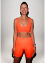 SHORT RUNNER LARANJA NEON