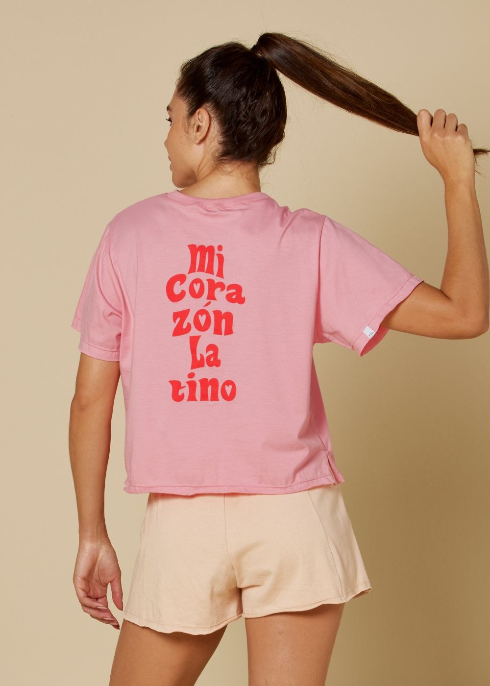 T-SHIRT LATINA POWER ROSA