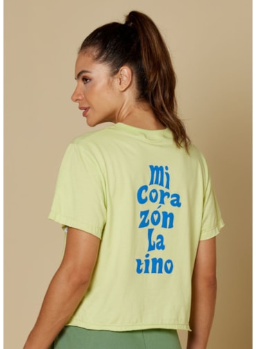 T-SHIRT LATINA POWER VERDE