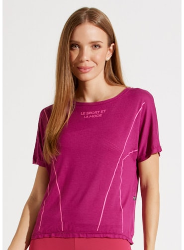 T-SHIRT TENDANCE FUCHSIA