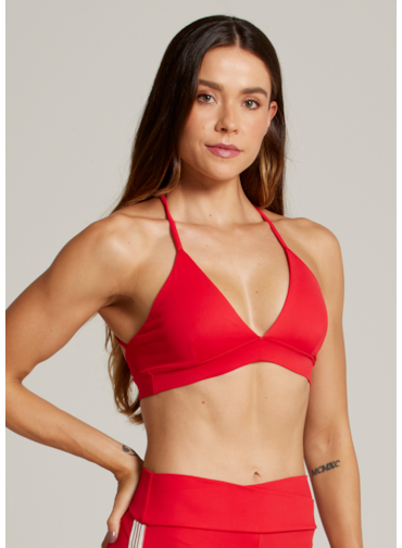 TOP ALÇAS CRUZADAS SPORT FIT AR - VERMELHO