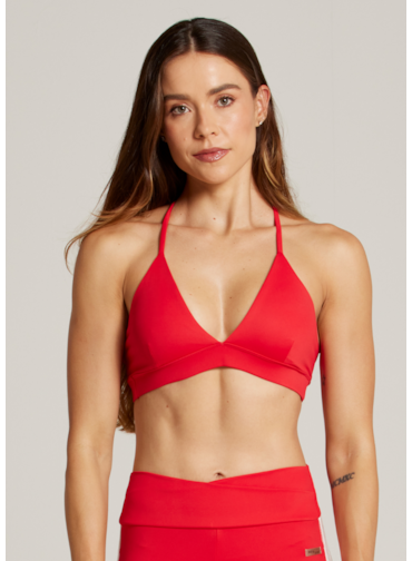 TOP ALÇAS CRUZADAS SPORT FIT AR - VERMELHO