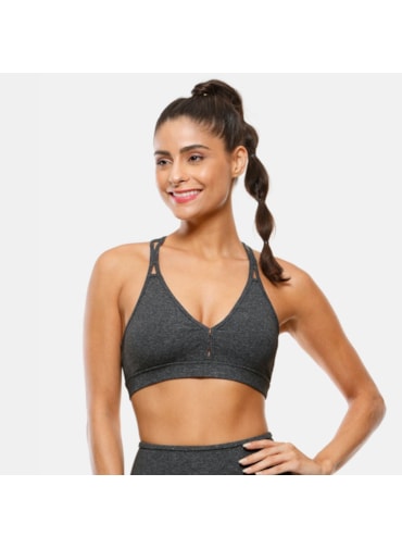 TOP BORDADO MESCLA ESCURO