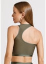 TOP CORAGEM VERDE METALICO