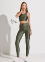 TOP CORAGEM VERDE METALICO