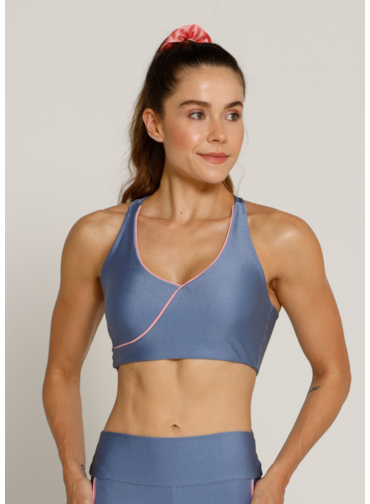 TOP NADADOR CLASS TRL AZUL SUAVE / ROSA SUAVE