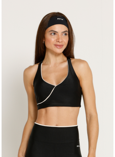 TOP NADADOR CLASS TRL PRETO/ OFF WHITE