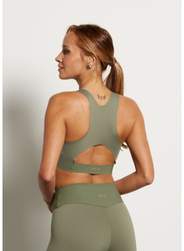 TOP SEM COSTURA SUPREME VERDE MILITAR